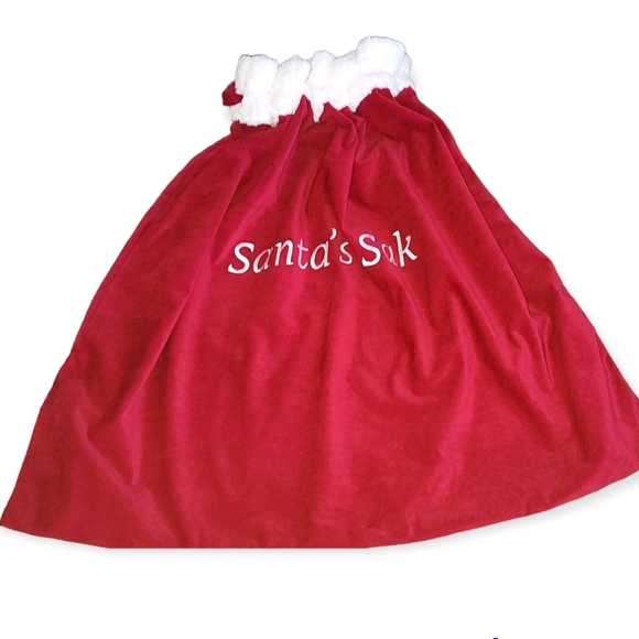 SANTA'S SAK Giant Red Velvet Santa's Gift Sack - Picture 1 of 2